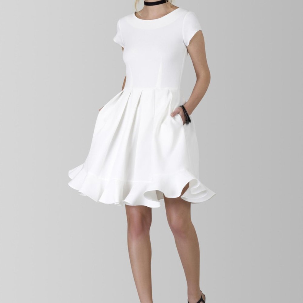 Closet London dress white mini NWT